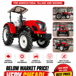 Compact 50HP Farm Tractor with CE & CoC Certification | Ideal for Tillage and Seeding