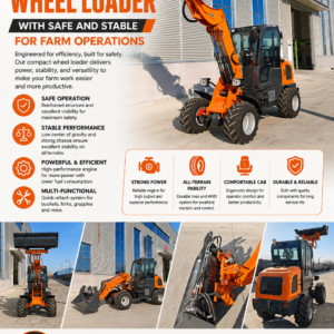 Hzm811t Compact Wheel Loader with Safe and Stable for Farm Operations