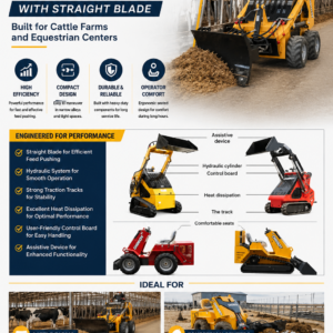 Feed Pushing Compact Loader | High Efficiency Farm Feed Loader