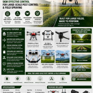 50L Agricultural Spraying Drone for Large-Scale Pest Control
