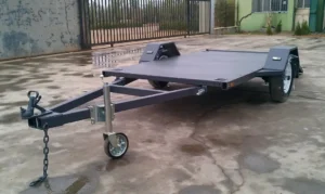 Galvanized & Powder Coated Single Axle Box Trailer for Sale